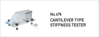 No.476 CANTILEVER TYPE STIFFNESS TESTER