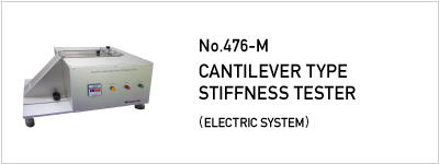 No.476-M CANTILEVER TYPE STIFFNESS TESTER
