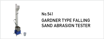 No.541 GARDNER TYPE FALLING SAND ABRASION TESTER