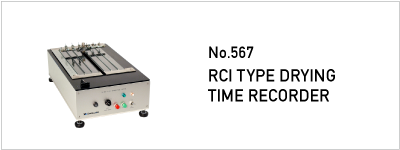 No.567 RCI TYPE DRYING TIME RECORDER