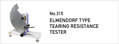 No.315 ELMENDORF TYPE TEARING RESISTANCE TESTER
