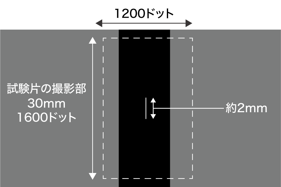 200万画素で見る試験片イメージ